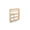 Rev-A-Shelf Maple Veneer, Light Brown, 6.25 in W, 25.6 in H, 21.75 in D, 21.75 in L, Light Brown 449-BCSC-5C - alternate 1